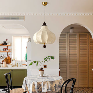 Chestnuts Retro Floral Fabric Pendant Light