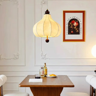 Chestnuts Retro Floral Fabric Pendant Light
