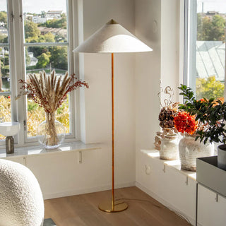 Chinese Farmhouse Fabric Floor Lamp