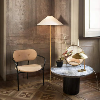 Chinese Farmhouse Fabric Floor Lamp