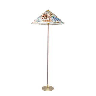 Chinese Farmhouse Fabric Floor Lamp