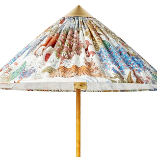 Chinese Farmhouse Fabric Floor Lamp