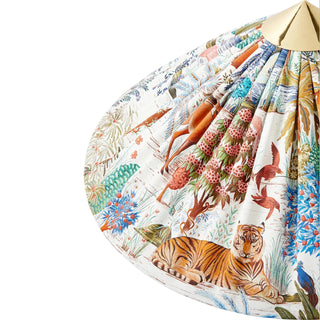 Chinese Farmhouse Fabric Floor Lamp