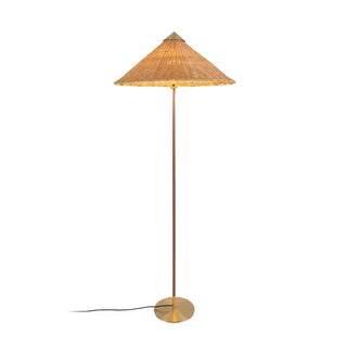 Chinese Farmhouse Fabric Floor Lamp