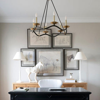 Choros Sculptural Brass Chandelier