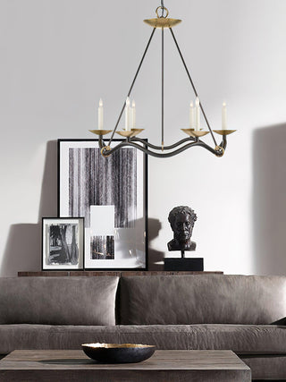 Choros Sculptural Brass Chandelier