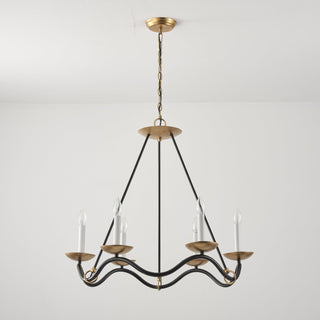 Choros Sculptural Brass Chandelier