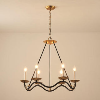 Choros Sculptural Brass Chandelier
