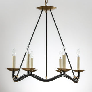 Choros Sculptural Brass Chandelier