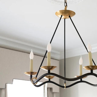 Choros Sculptural Brass Chandelier