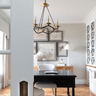 Choros Sculptural Brass Chandelier