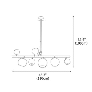 Harvest Contemporary Wood Chandelier