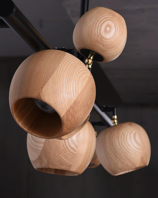 Harvest Contemporary Wood Chandelier