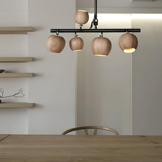 Harvest Contemporary Wood Chandelier