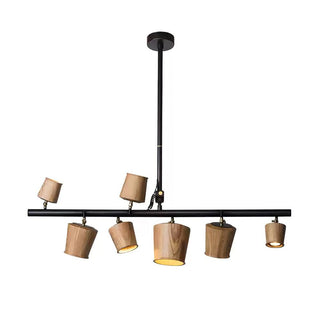 Harvest Contemporary Wood Chandelier
