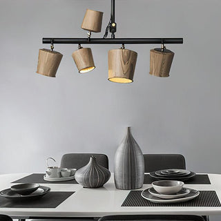 Harvest Contemporary Wood Chandelier