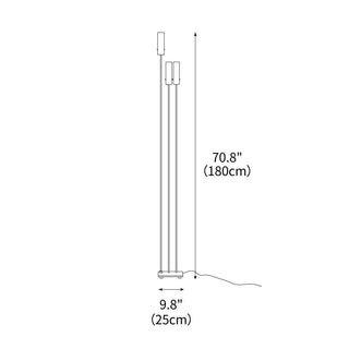 Cima Minimalist Metal Floor Light