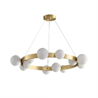 Cinema Contemporary Brass Chandelier