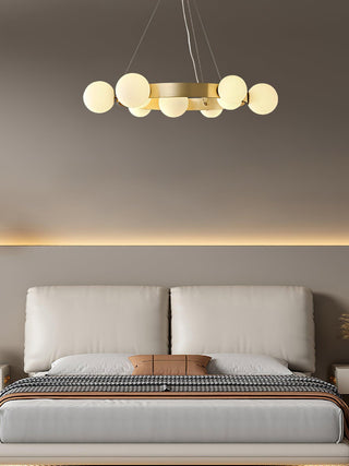 Cinema Contemporary Brass Chandelier