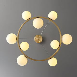 Cinema Contemporary Brass Chandelier