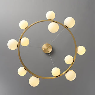 Cinema Contemporary Brass Chandelier