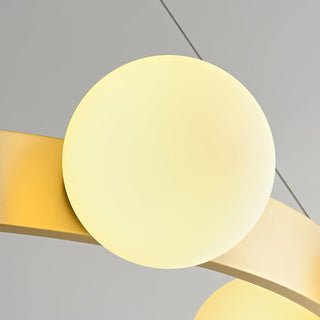 Cinema Contemporary Brass Chandelier