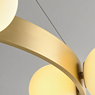Cinema Contemporary Brass Chandelier