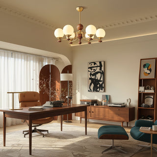 Claudia Mid-Century Globe Cluster Chandelier