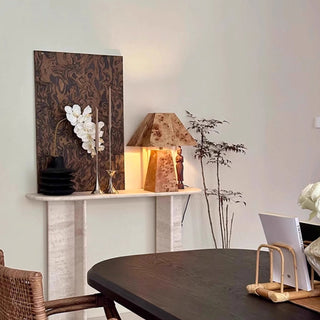 Kai Trapezoidal Cork Table Lamp