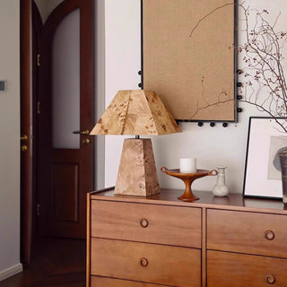 Kai Trapezoidal Cork Table Lamp