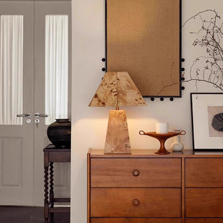 Kai Trapezoidal Cork Table Lamp