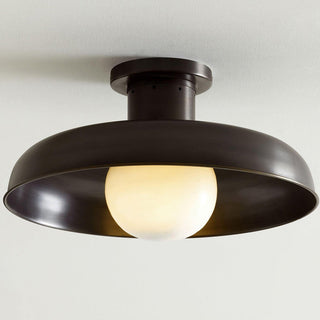 Athena Brass Dome Ceiling Light