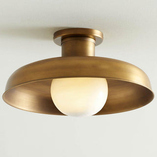 Athena Brass Dome Ceiling Light