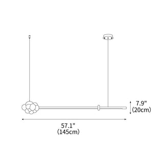 Stratus Minimalist Wood Chandelier