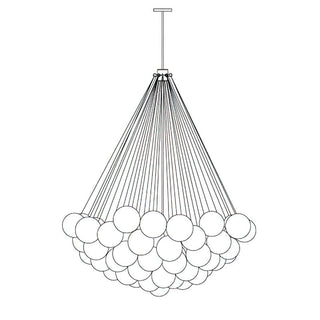 Cloud Contemporary Glass Chandelier