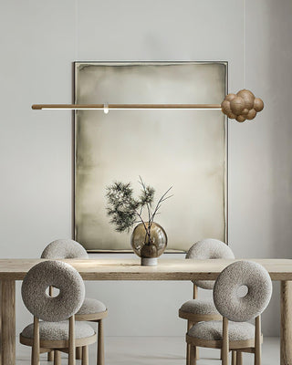 Stratus Minimalist Wood Chandelier