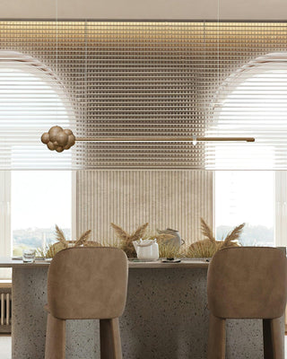 Stratus Minimalist Wood Chandelier