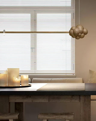 Stratus Minimalist Wood Chandelier