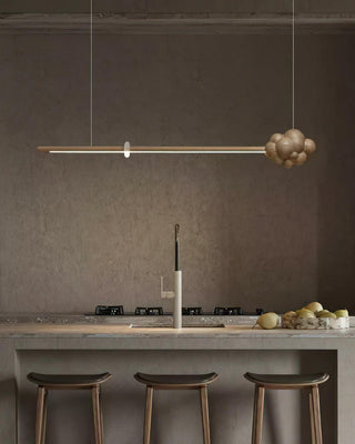Stratus Minimalist Wood Chandelier