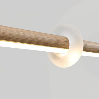 Stratus Minimalist Wood Chandelier