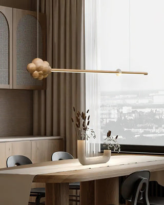 Stratus Minimalist Wood Chandelier