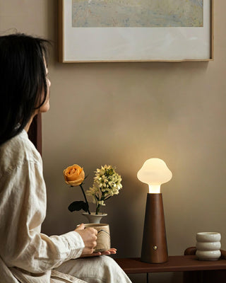 Nimbus Whimsical Wood Table Lamp
