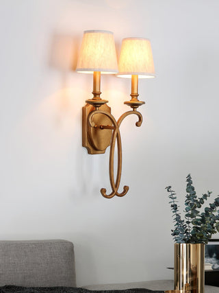 Coby Vintage Brass Wall Light