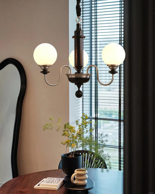 Colonial Grace Retro Wood Chandelier