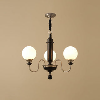 Colonial Grace Retro Wood Chandelier