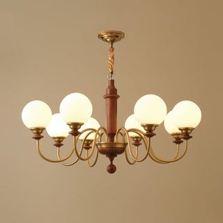 Colonial Grace Retro Wood Chandelier
