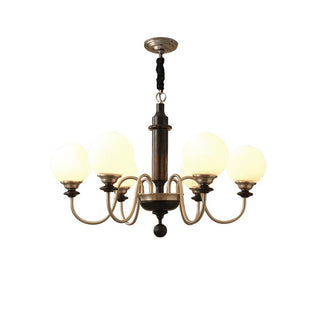 Colonial Grace Retro Wood Chandelier