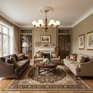 Colonial Grace Retro Wood Chandelier
