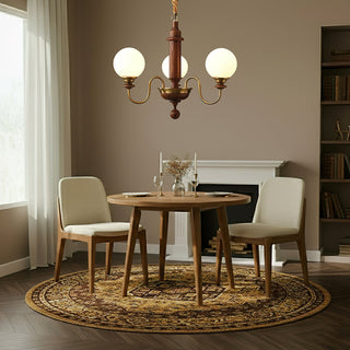 Colonial Grace Retro Wood Chandelier