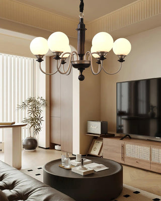 Colonial Grace Retro Wood Chandelier